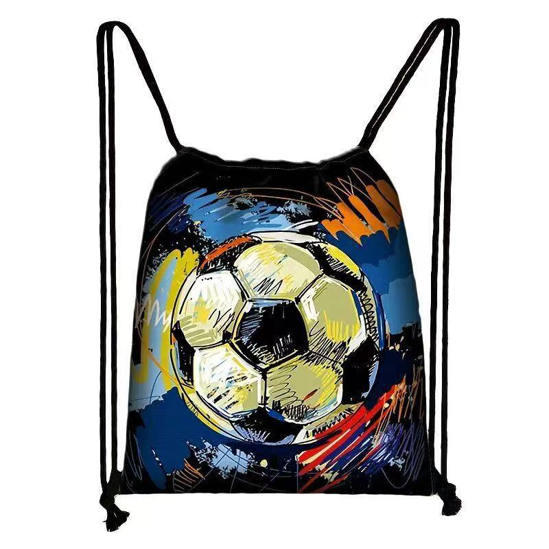 Football Print Drawstring Pouch β Sport Storage Bag for Gear & Travel - Image 8